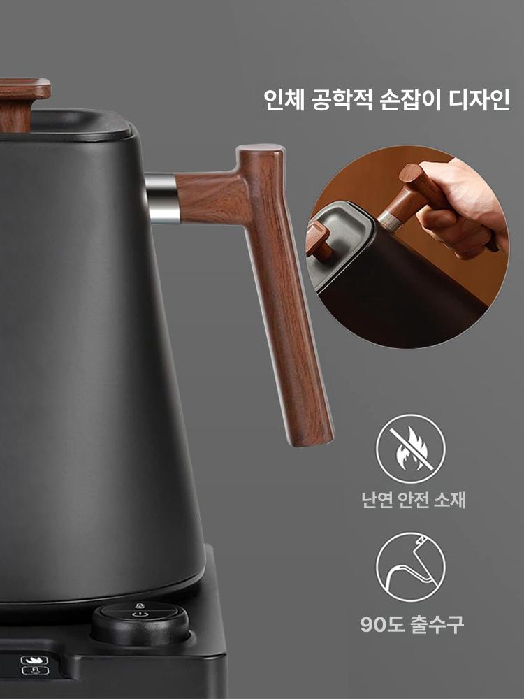전기포트 드립커피 온도유지 업소용 미세 로스팅 전기 제어 스테인리스 커피포트 소형 - 상세 이미지 4