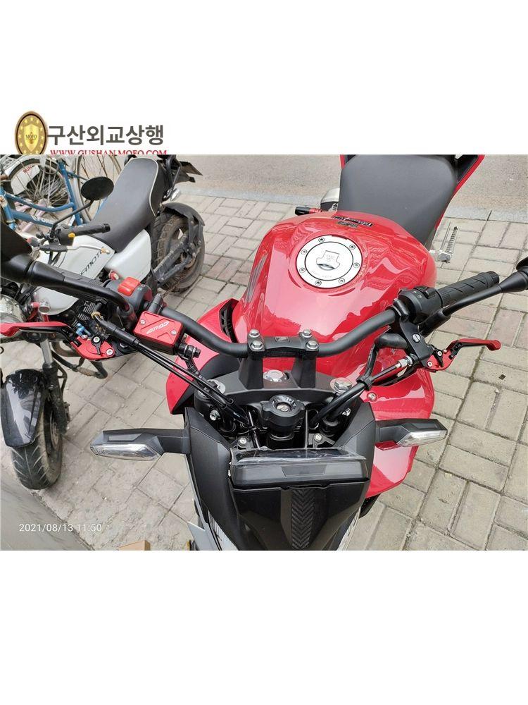 뷰캐너 레버 접이식 은색 페어 소뿔 텔레스코픽 비고컬러 손잡이 블랙다이얼 왼쪽 주황색 - 상세 이미지 4
