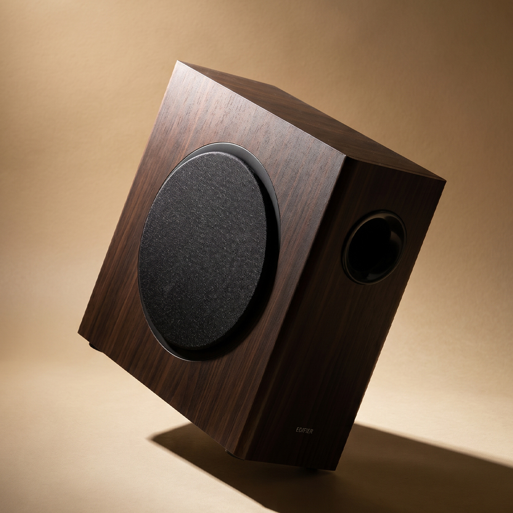 [EDIFIER] T5S 서브우퍼 70W 고출력 중저음 액티브 스피커 브라운