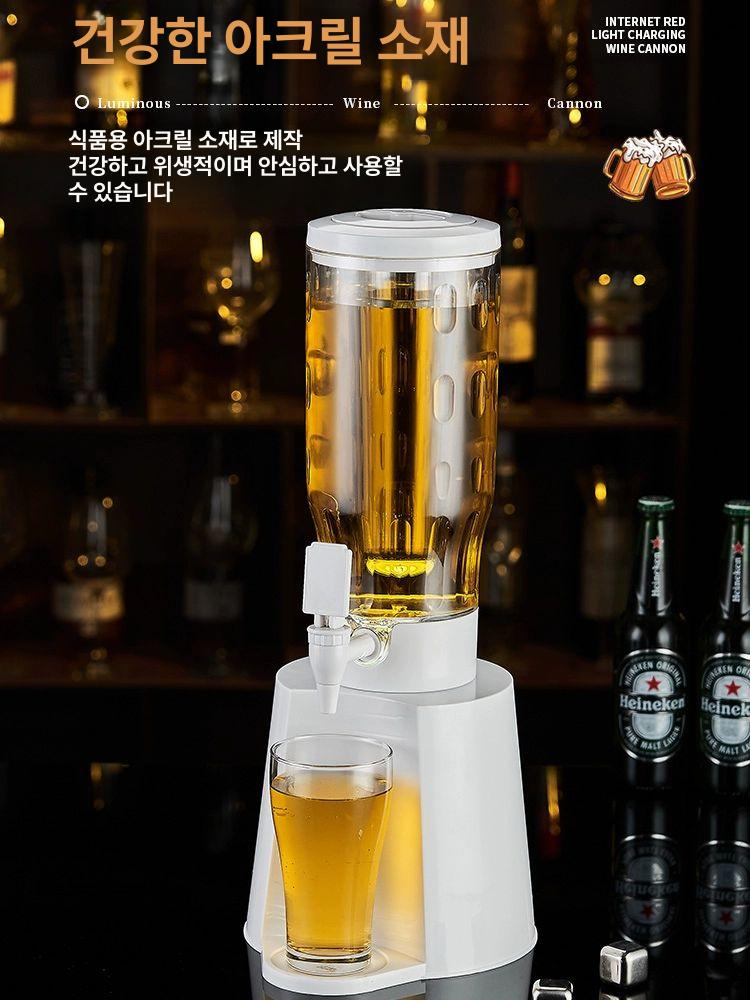 술타워 디스펜서 영업용 혼술 메이트 발광 카페 술 쏘맥 하이볼 술집 제조기 로고 쏘맥타워 - 상세 이미지 3