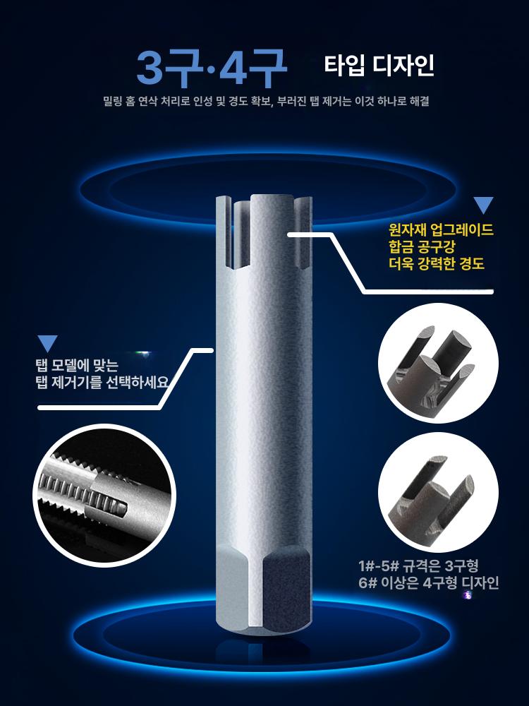 역탭 추출기 드릴 비트 파손 나사 제거 도구 스트립 스레드 복구 헬리콜 인서트 나사산 손상 방지 고정 - 상세 이미지 4