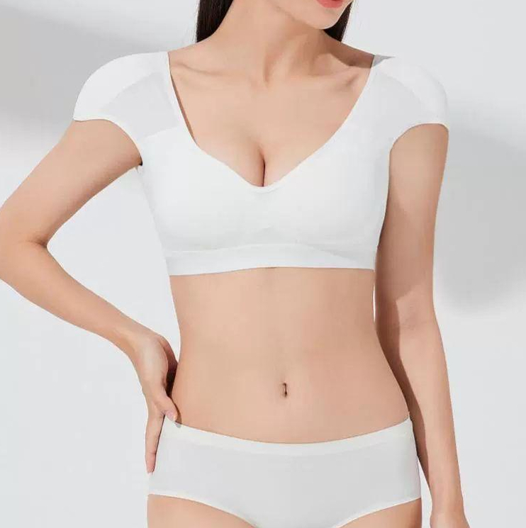 어깨뽕 이너 v자 속옷 브래지어 여성 브이넥 팬티 어깨패드 남성 패드 실리콘 보정속옷 - 상품 이미지