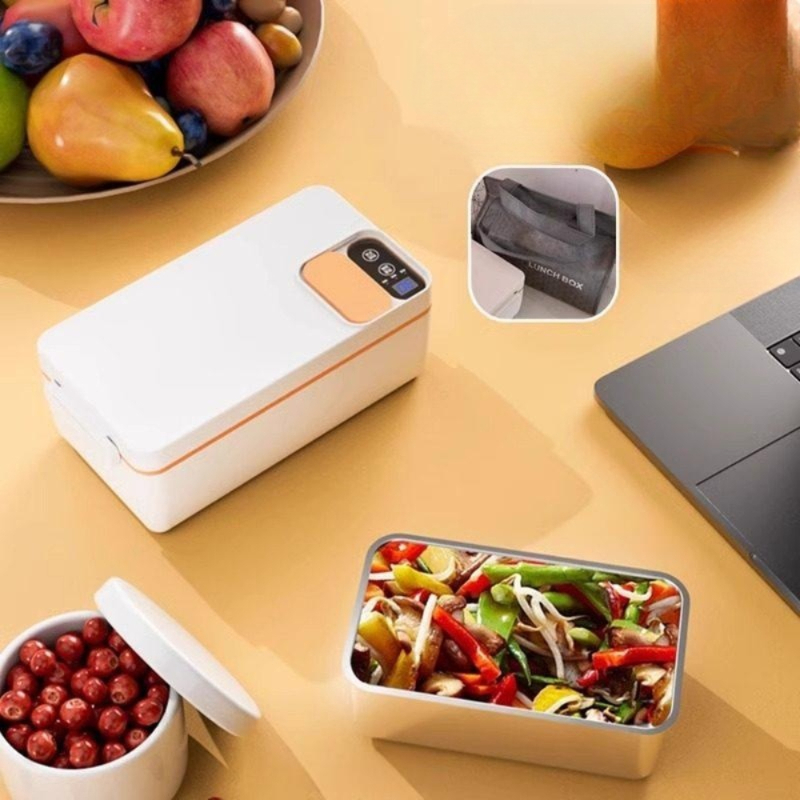 가열도시락 전기 usb 차박 휴대용 도시락통 따뜻한 온열 충전식 직장인 식판 스테인리스 - 상세 이미지 5