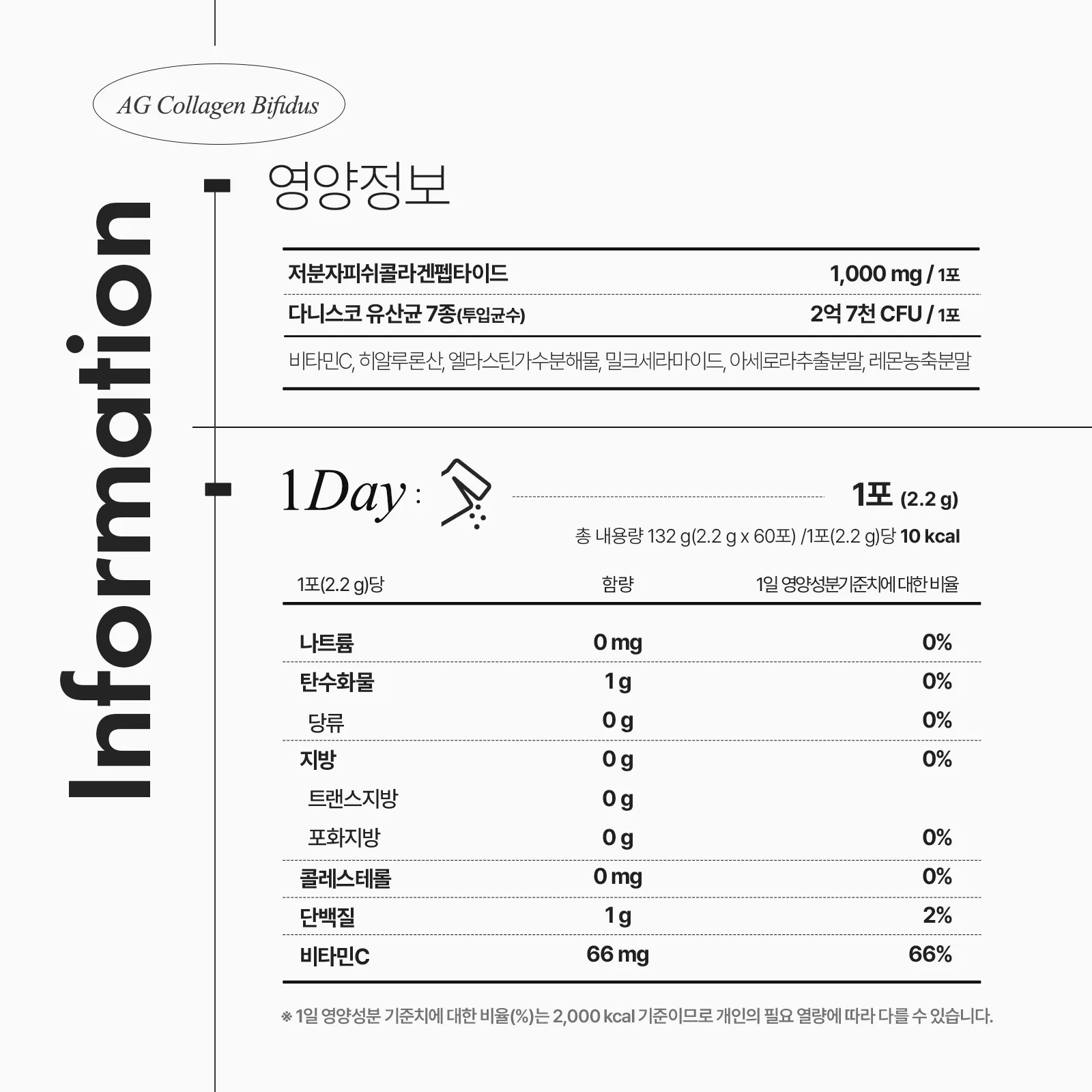 [총 4개월분] 안국건강 저분자콜라겐 비피더스 60포 2박스 - 상세 이미지 3
