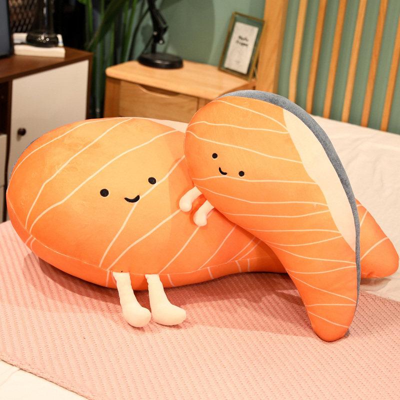 연어인형 초밥 키링 스시 플러시 인테리어 동물 소품 그림과 장식 배게 일식 인테리어 - 상세 이미지 4