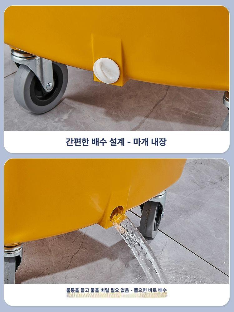 물걸레 탈수기 대걸레 가정용 세척기 걸레 밀대 바닥 회전 대걸레탈수기 청소카트 카트 마포 - 상세 이미지 5