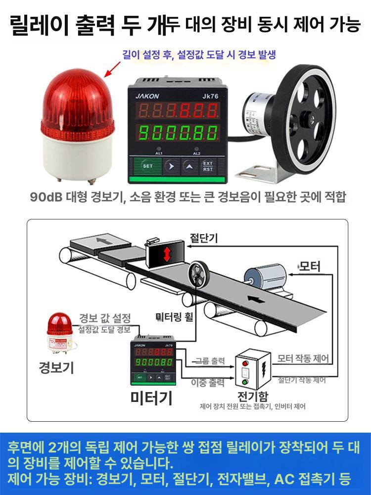디지털 카운터 측정기 고정밀 센서 밴딩 디스플레이 컨트롤러 숫자 롤러형 미터카운터 거리 - 상세 이미지 4