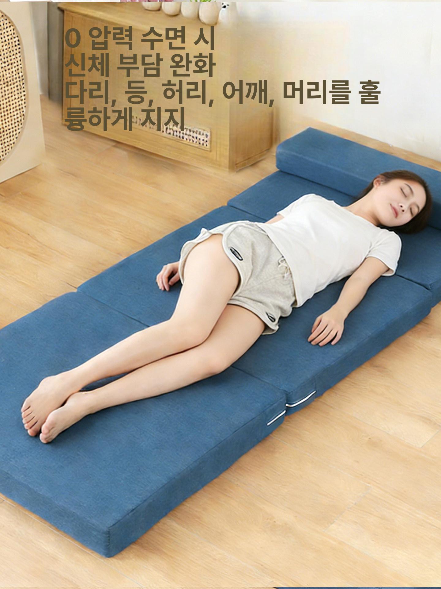 접이식 매트리스 수면매트 삼단 접는 좋은 슈퍼싱글 침대 접이식매트리스 단단한 싱글 탄탄한 - 상세 이미지 3