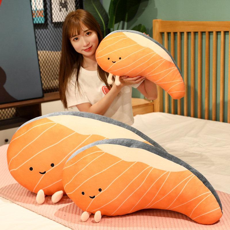 연어인형 초밥 키링 스시 플러시 인테리어 동물 소품 그림과 장식 배게 일식 인테리어 - 상세 이미지 2