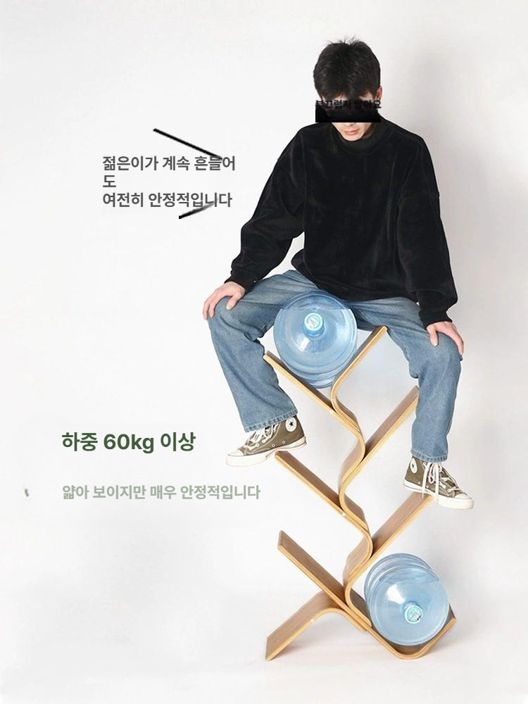 미니책장 선반 수납장 곡선 책장 책 우드 원목 책선반 공간수납장 거실 - 상세 이미지 3