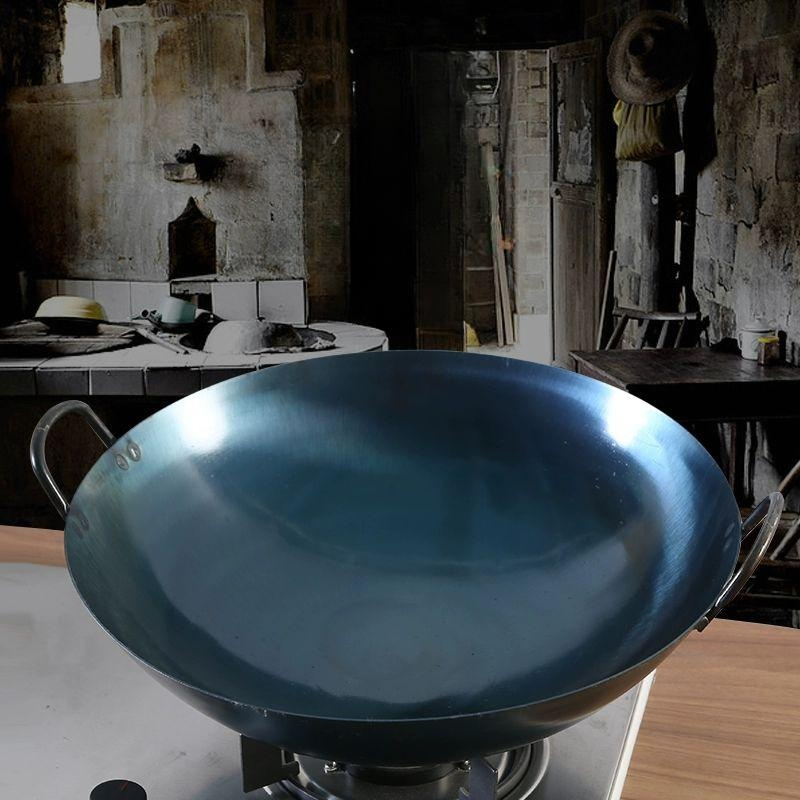 튀김솥 중화 업소용 주물 철솥 웍 웍 대형 식당용 중식 무쇠 국냄비 솥 중국산 경질 숙철 - 상세 이미지 4