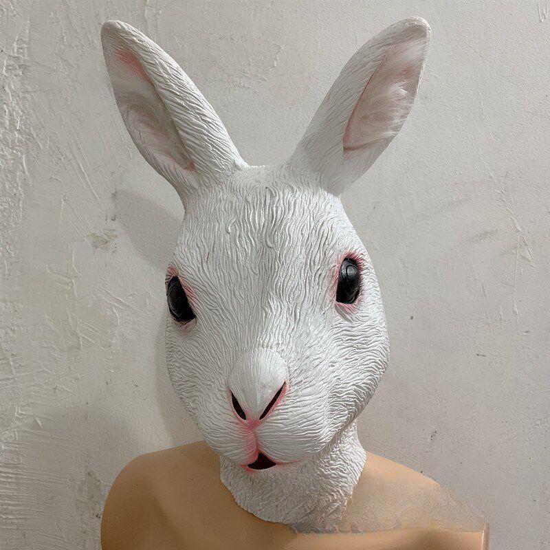 할로윈 토끼탈 토끼의상 파티마스크 파티코스튬 탈 올라프 할로윈데이 의상 소품 인형 인형탈 - 상세 이미지 2