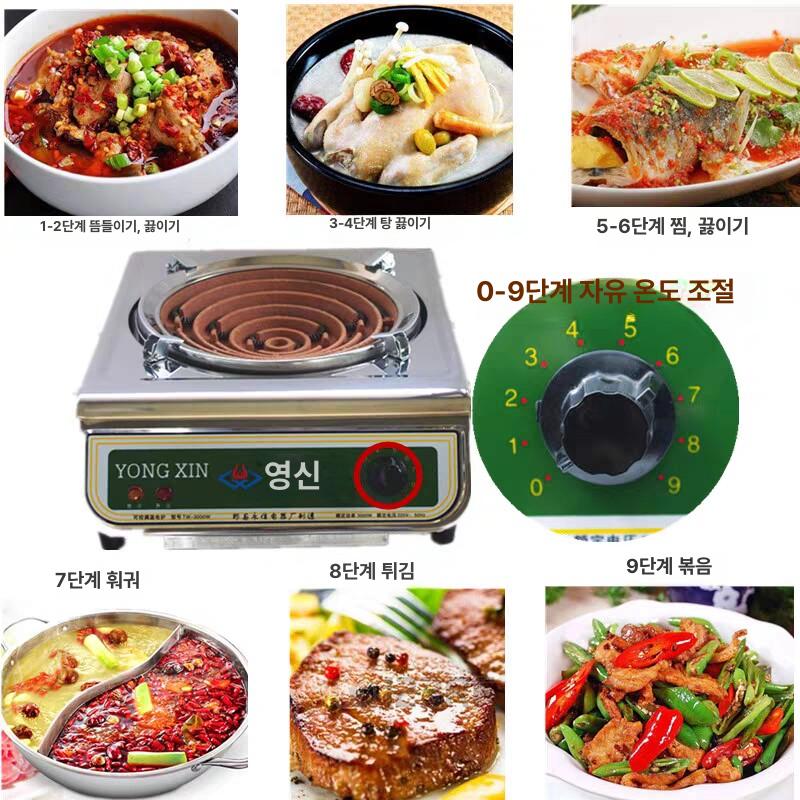 핫플레이트 열판 사각 전기 조절식 가열판 전기로 난로 대형 미니 실험실 가열기 사각카본로 - 상세 이미지 3
