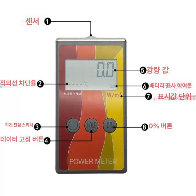 단열테스트기 차단 확인 창문 투과 테스트기 단열 유리 열차단 태양광 측정기 자외선 자동차 - 상세 이미지 3