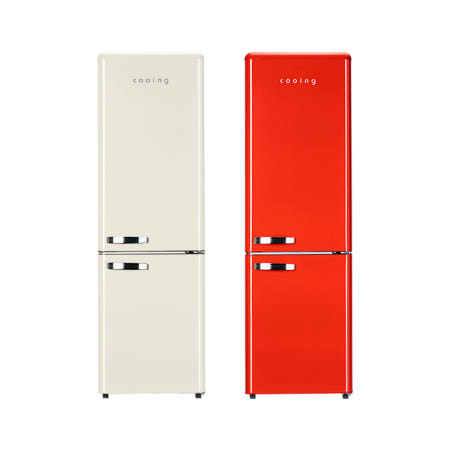 [중고]리퍼가전제품 쿠잉 레트로 소형냉장고 REF-C270 미니 원룸 사무실 음료수 신혼 슬림