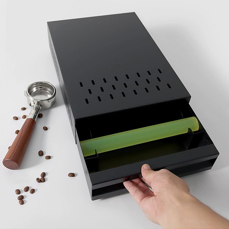 커피 찌꺼기 넉박스 스테인레스 카페 매립형 대용량 커피용품 가정용 대형 박스 서랍형 - 상세 이미지 3