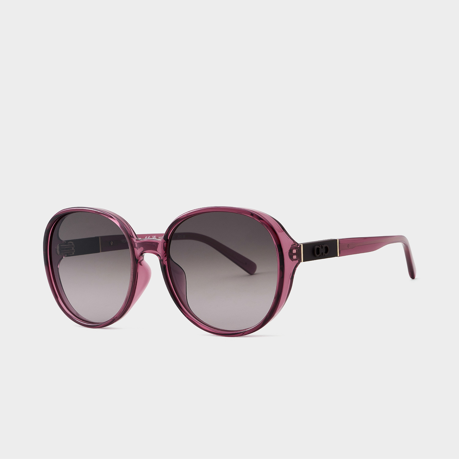 페라가모 선글라스 SF2054SLBK 라운드 오버사이즈 원형 뿔테 명품 FERRAGAMO 이미지 6