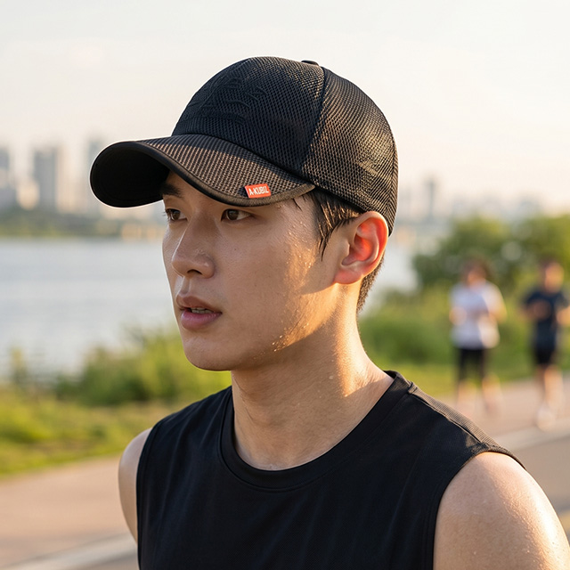 남자 대두 볼캡 빅사이즈 메쉬 캡 망사 시원한 모자 - 상품 이미지