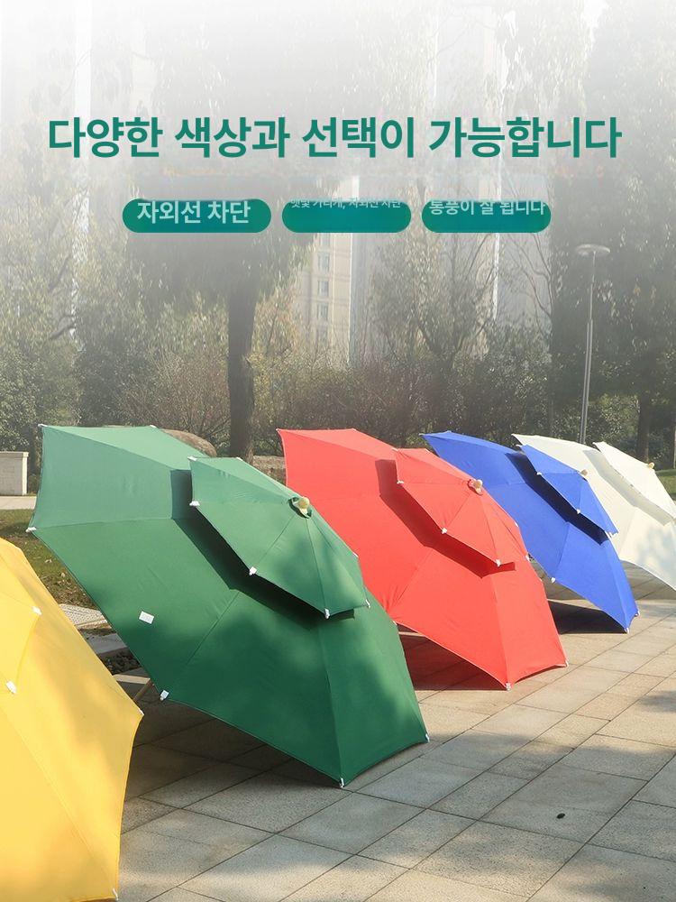 플리마켓파라솔 대형 그늘막 테라스 마당 카페 발코니 어닝 접이식 폴딩 직사각 행사용 우산 - 상세 이미지 3