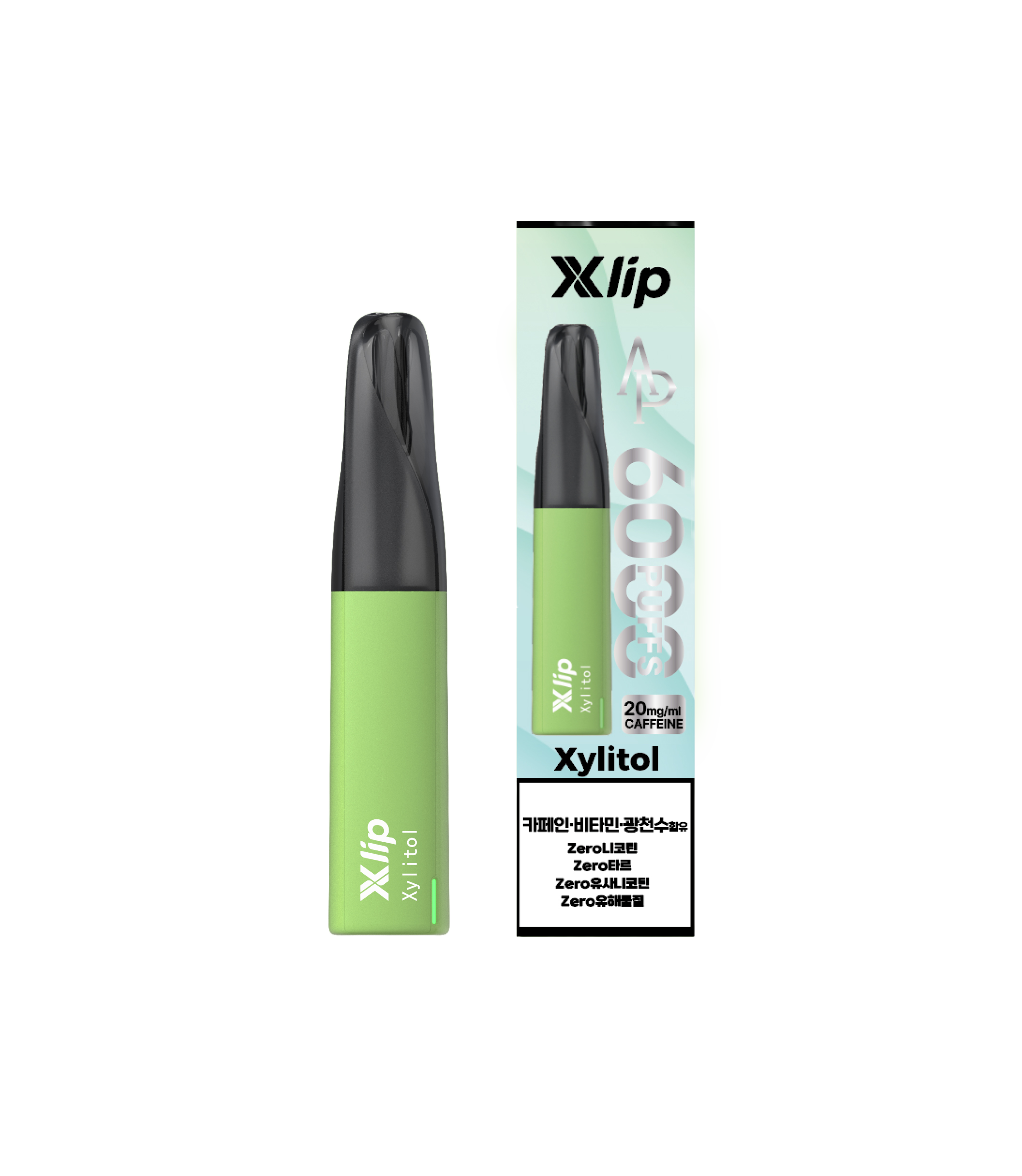 AP카페인 엑스립 스틱 6000퍼프 8ml 전자담배 C타입 충전 졸음(멘솔 맛) 이미지 6