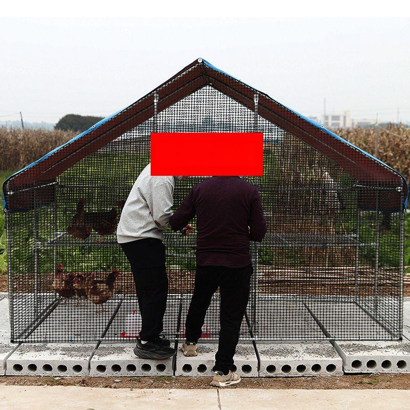 야외 닭장 조립식 양계장 케이지 철제 조류 하우스 시골 가금류 농장 병아리 울타리 실외 - 상세 이미지 4