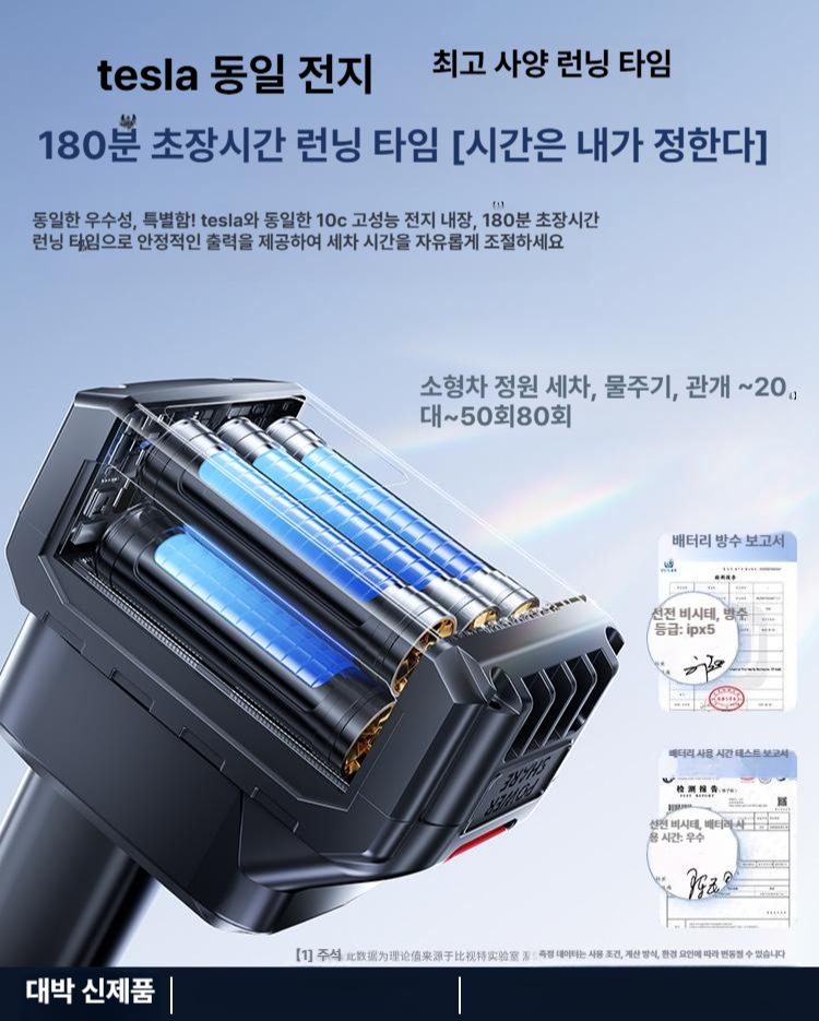 세차분사기 고압 물총 세척기 스프레이 워터건 셀프 청소 분사기 물호스 초강력 - 상세 이미지 4