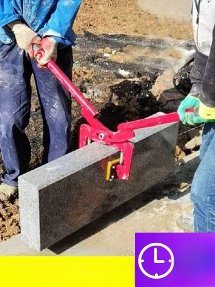 경계석 집게 도로 수동 석재 클립 운반 클램프 고정 콘크리트 화강석 공사 보강토집게 - 상세 이미지 5