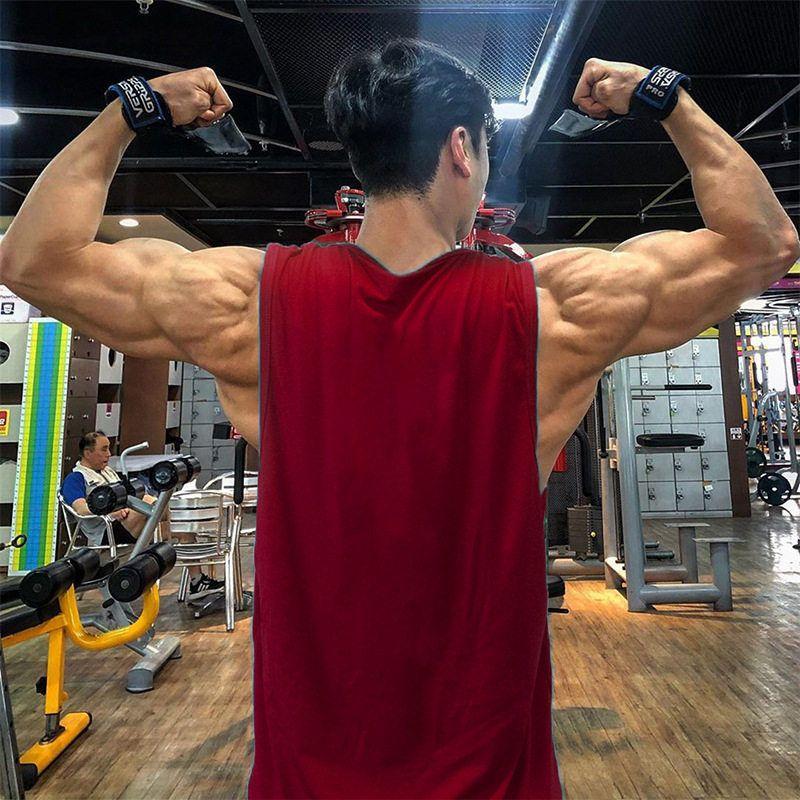 운동 웨이트 미스터 민소매 머슬핏 나시 티셔츠 블랙 M - 상세 이미지 2
