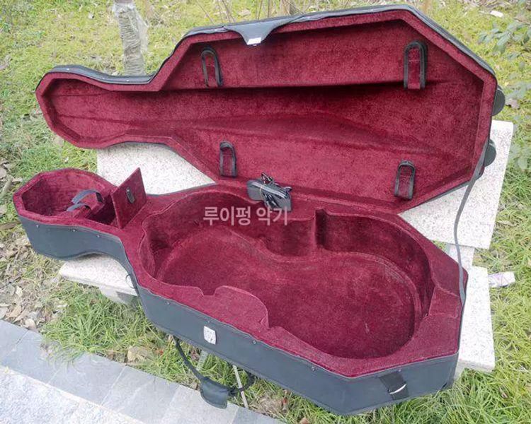 더블베이스 하드케이스 악기가방 휴대용 보호 일렉 대형 현악기 가방 보관 수납 가죽 첼로 - 상세 이미지 4