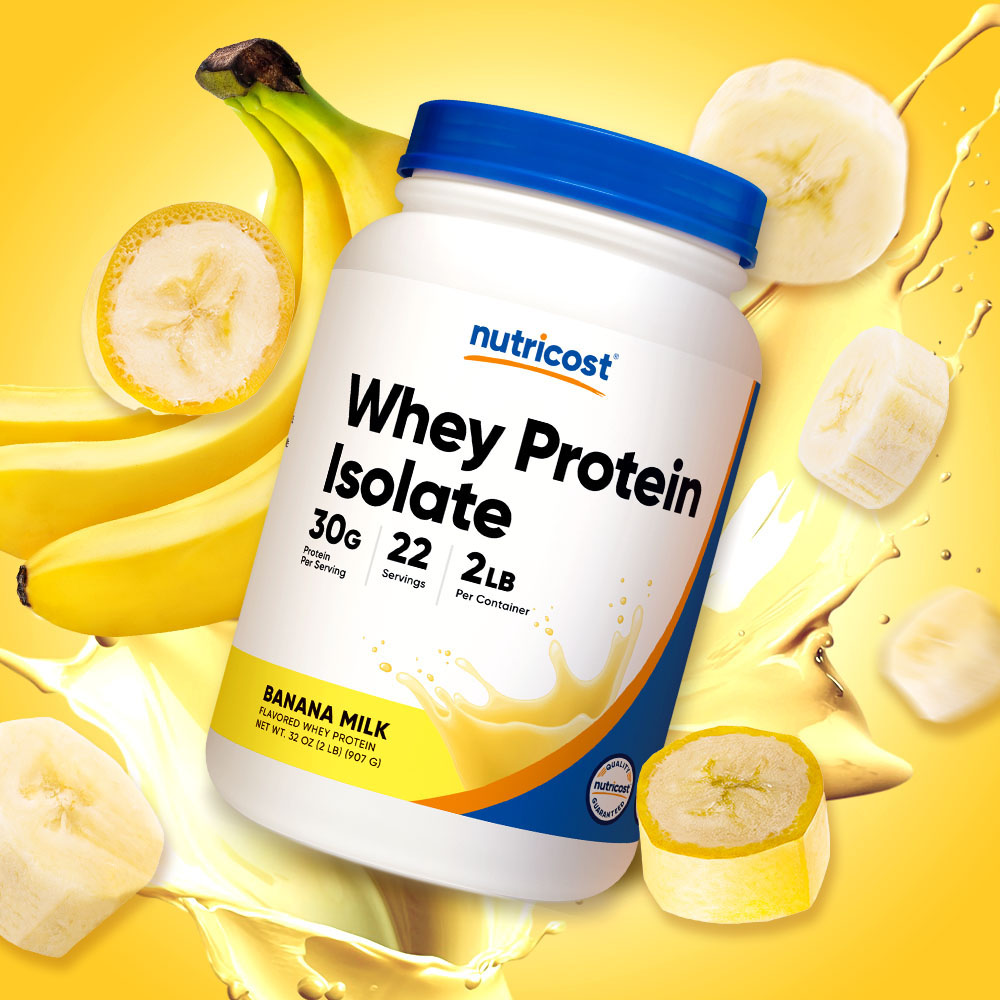 뉴트리코스트 분리유청 단백질 맛있는 보충제 WPI 프로틴 바나나우유맛, 907g, 1개 - 상품 이미지