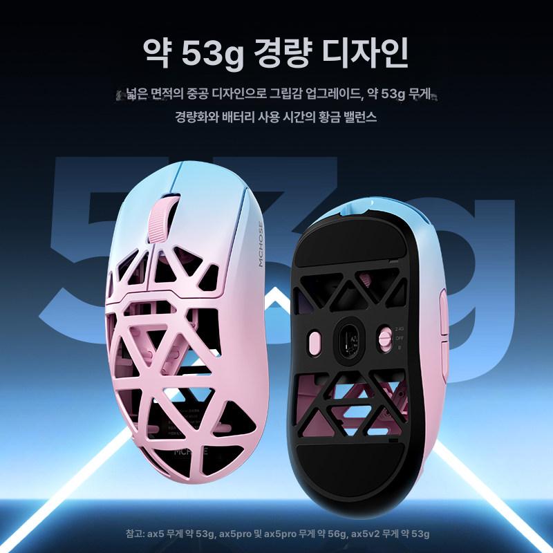 미니마우스 무선 초경량 게이밍 무소음 마우스 라이트 초소형 무선마우스 인체공학 듀얼 - 상세 이미지 5