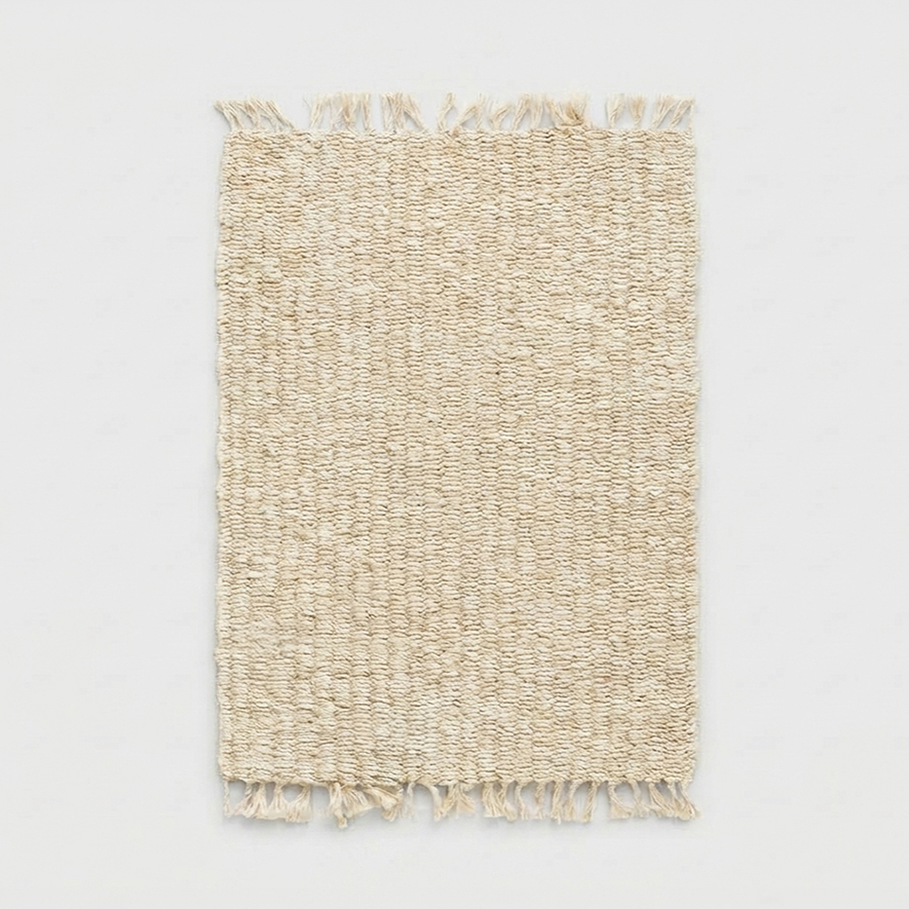 MACOCO 핸드메이드러그 사각 120x180 BDR61 화이트 4268.4167, 185x116cm - 메인 이미지