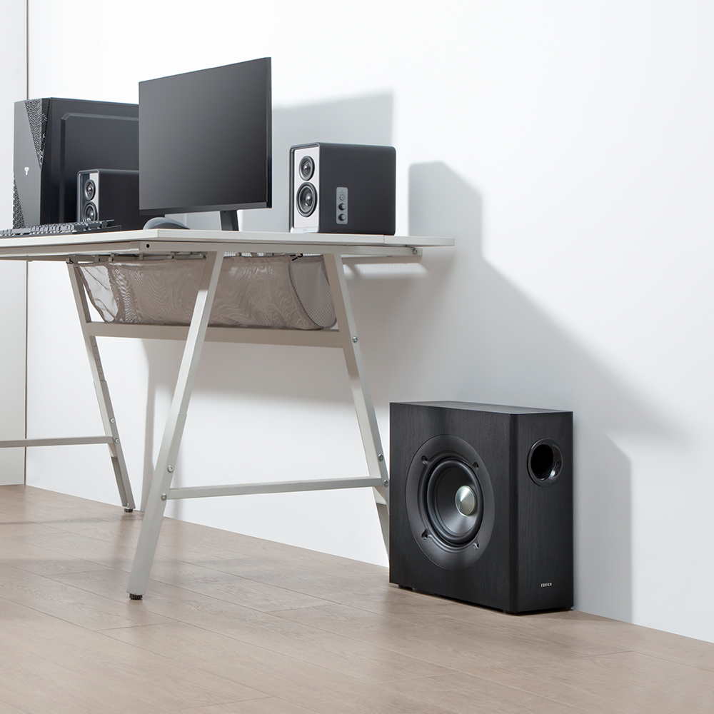 [EDIFIER] T5S 서브우퍼 70W 고출력 중저음 액티브 스피커 블랙 - 상세 이미지 4