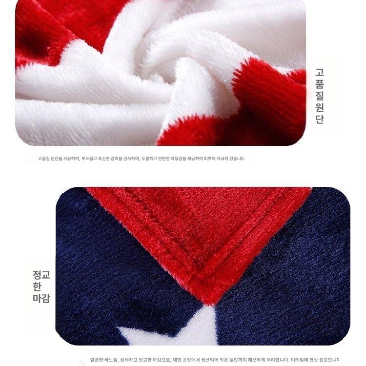 대형 담요 블랭킷 인테리어 소품 미국 영국 국기 디자인 이불 극세사 다용도 - 상세 이미지 5