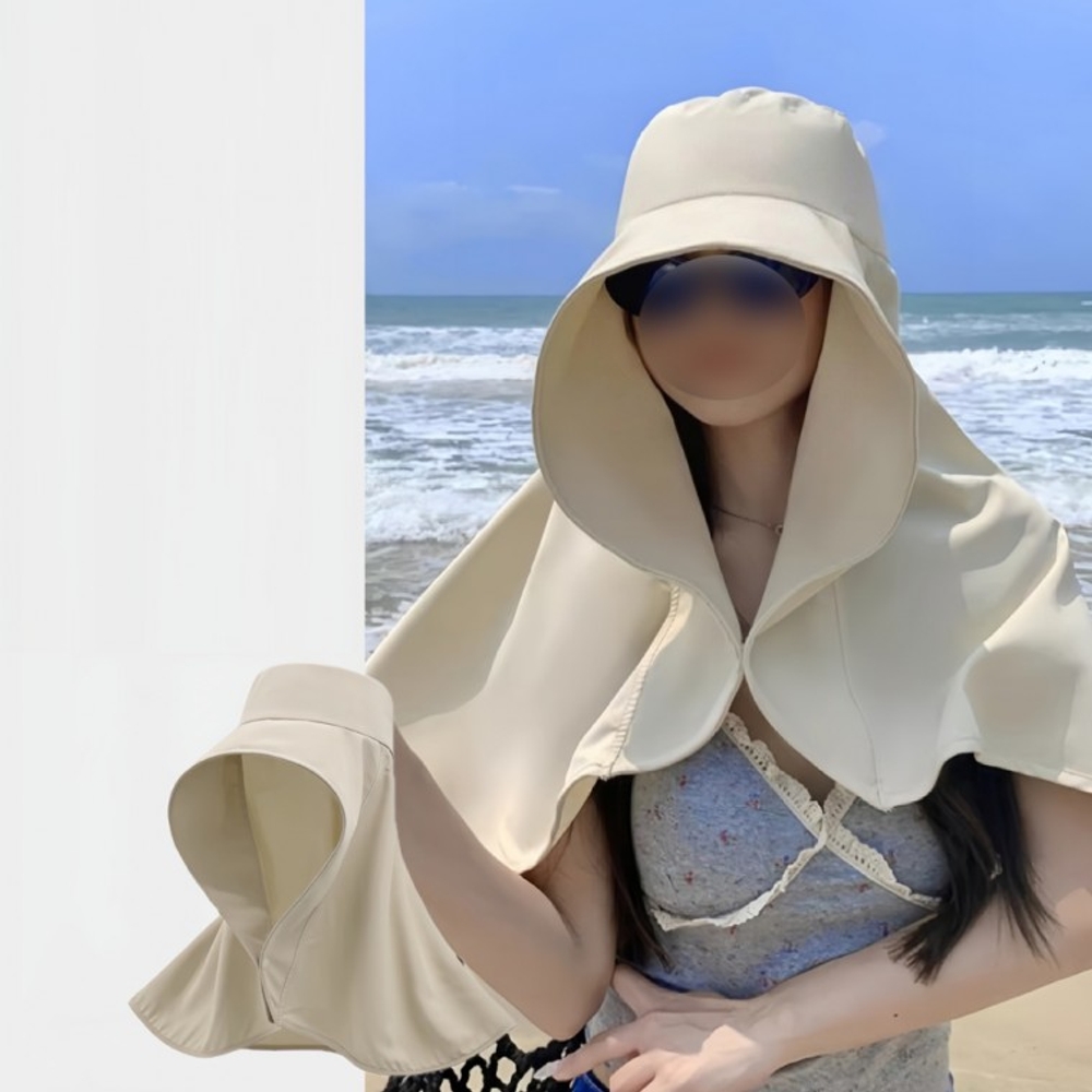 J2K 여름 모자 챙넓은 여성 휴양지 바캉스 햇빛가리개 모자 썬캡 - 상세 이미지 2