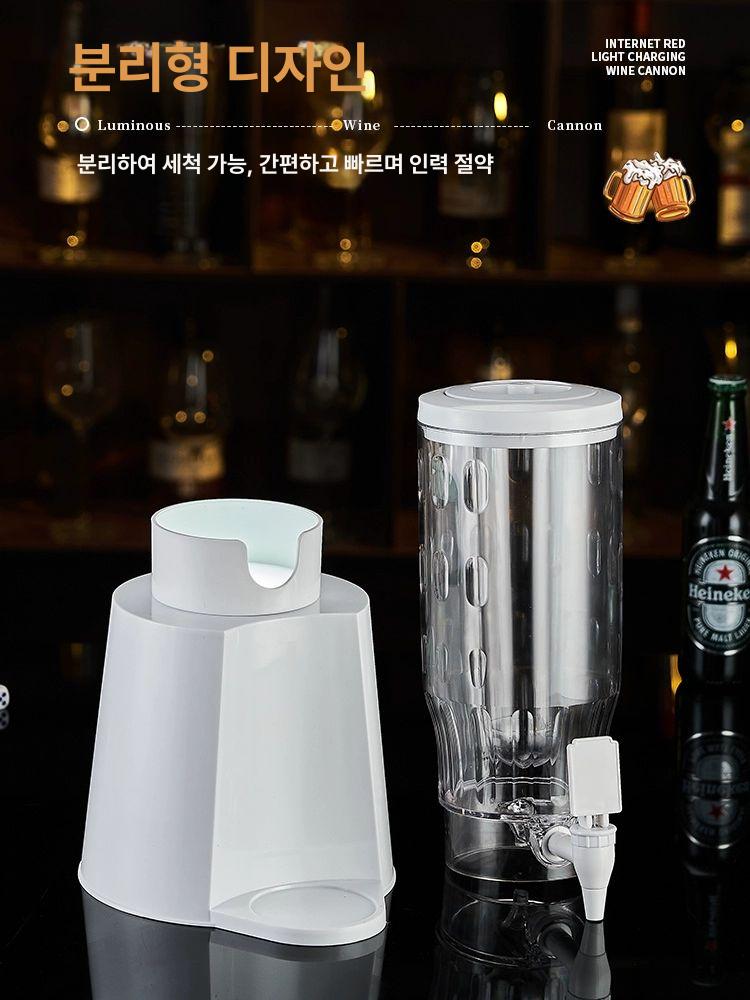 술타워 디스펜서 영업용 혼술 메이트 발광 카페 술 쏘맥 하이볼 술집 제조기 로고 쏘맥타워 - 상세 이미지 5
