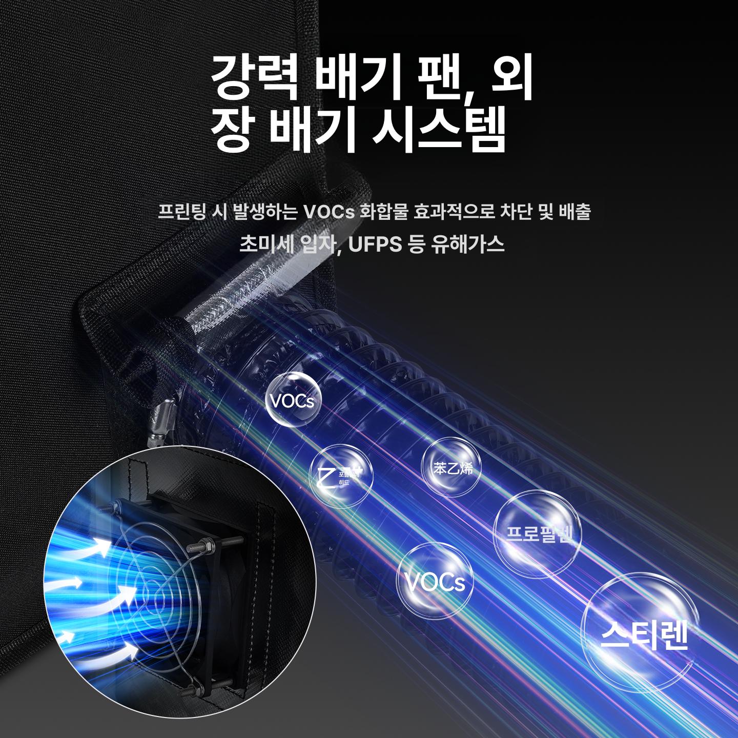 3d프린터 인클로저 챔버 밀폐 밀폐형 밤부랩 프린터 포트 환기장치 덮개 부스 환기 스틸 - 상세 이미지 3