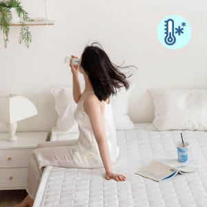 아이스 실크 기능성 냉감패드 (뒷면 밴딩) SS/Q/LK 솔직 후기 | 실제 배치 사진 포함 - 상품 이미지 1
