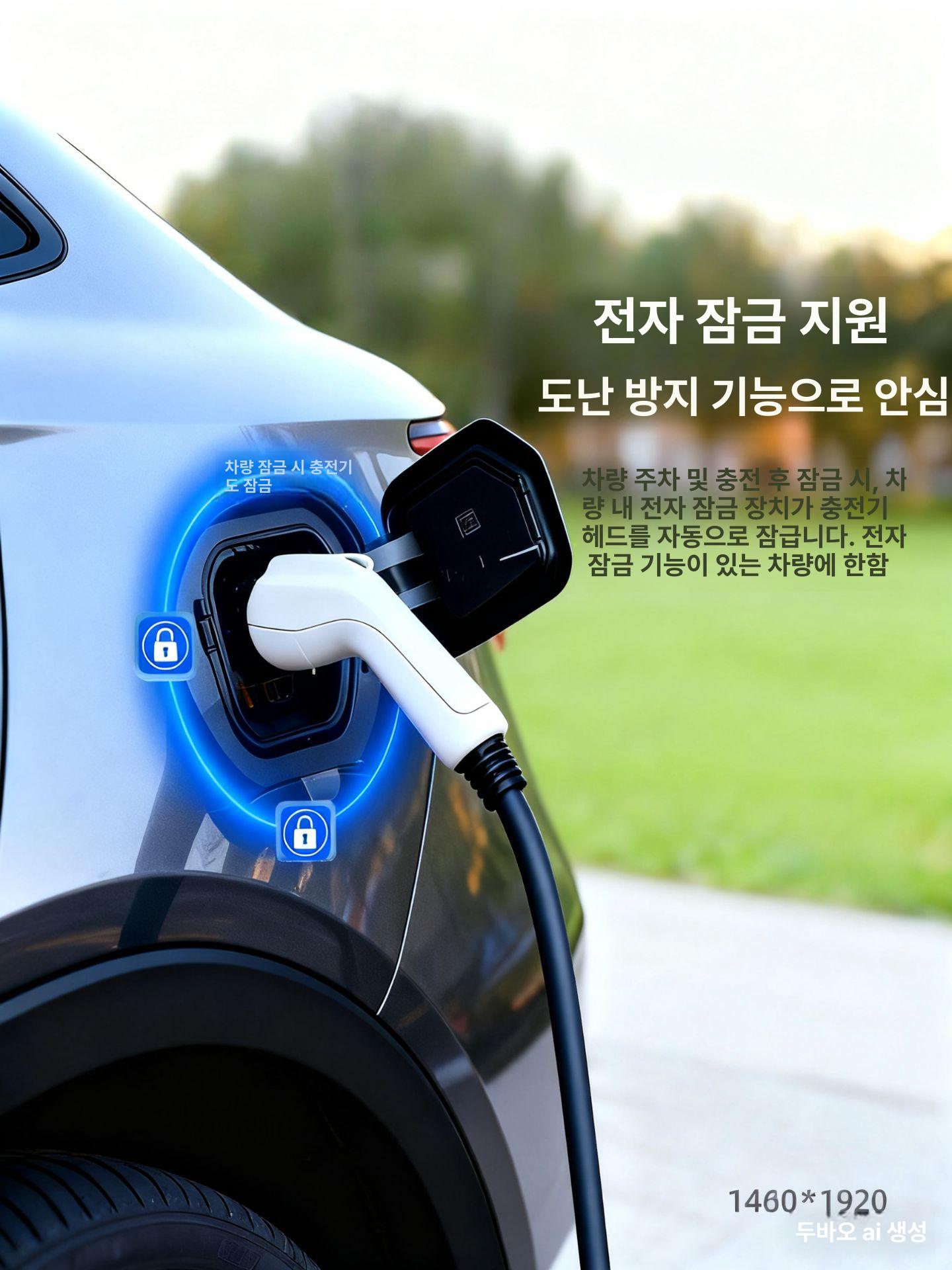 전기차 연장선 케이블 젠더 어댑터 커넥터 비상용 확장 연결 플러그 휴대용 자동차 - 상세 이미지 2