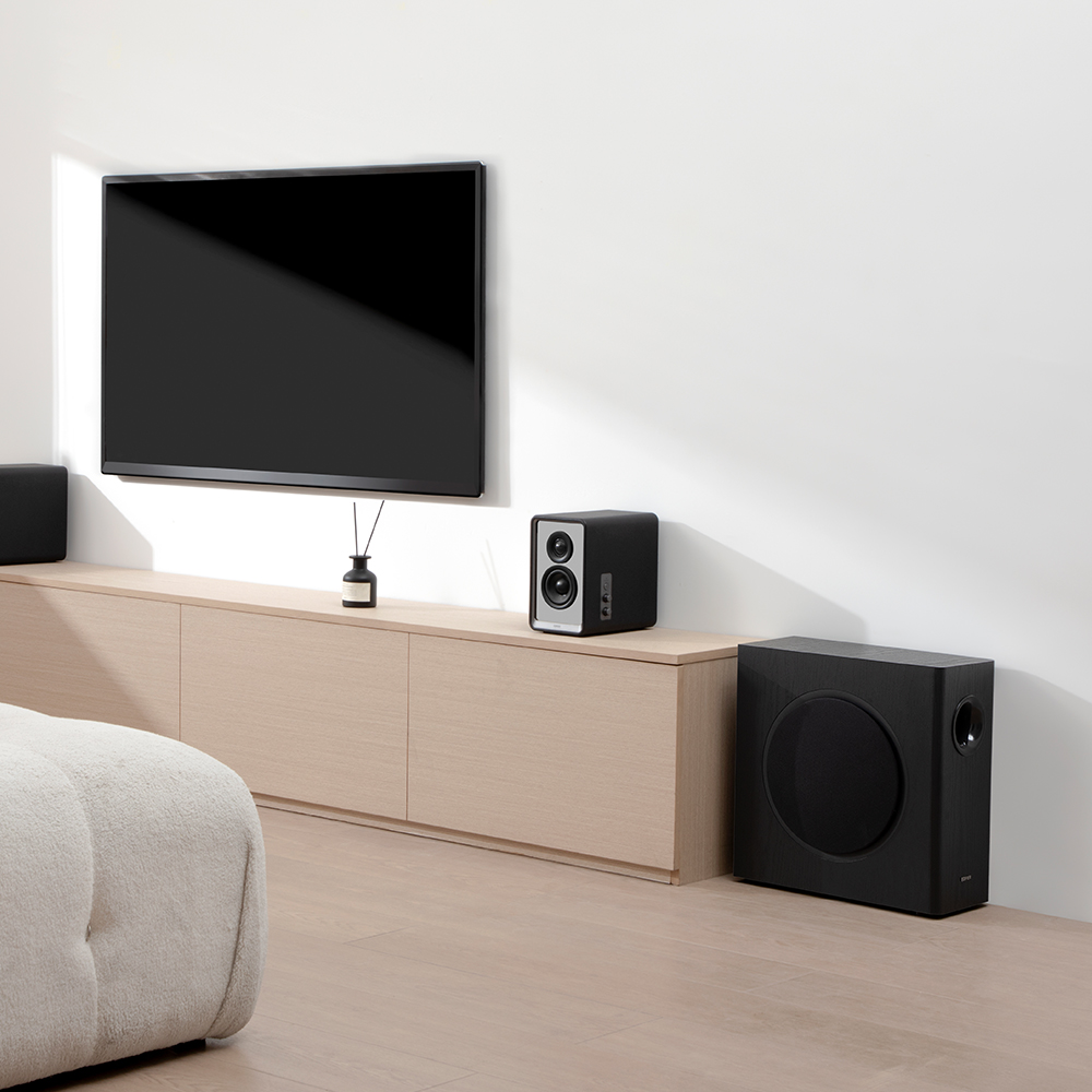 [EDIFIER] T5S 서브우퍼 70W 고출력 중저음 액티브 스피커 블랙 - 상세 이미지 2