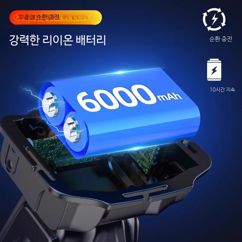 LED헤드랜턴 초경량 충전식 강력한 빛 낚시 캠핑 등산용 방수 야외활동 최적화 헤드램프 배터리 내장형 휴대용 전등 안전모 사용 가능 트레일러닝 해루질 전문 조명 - 상세 이미지 4