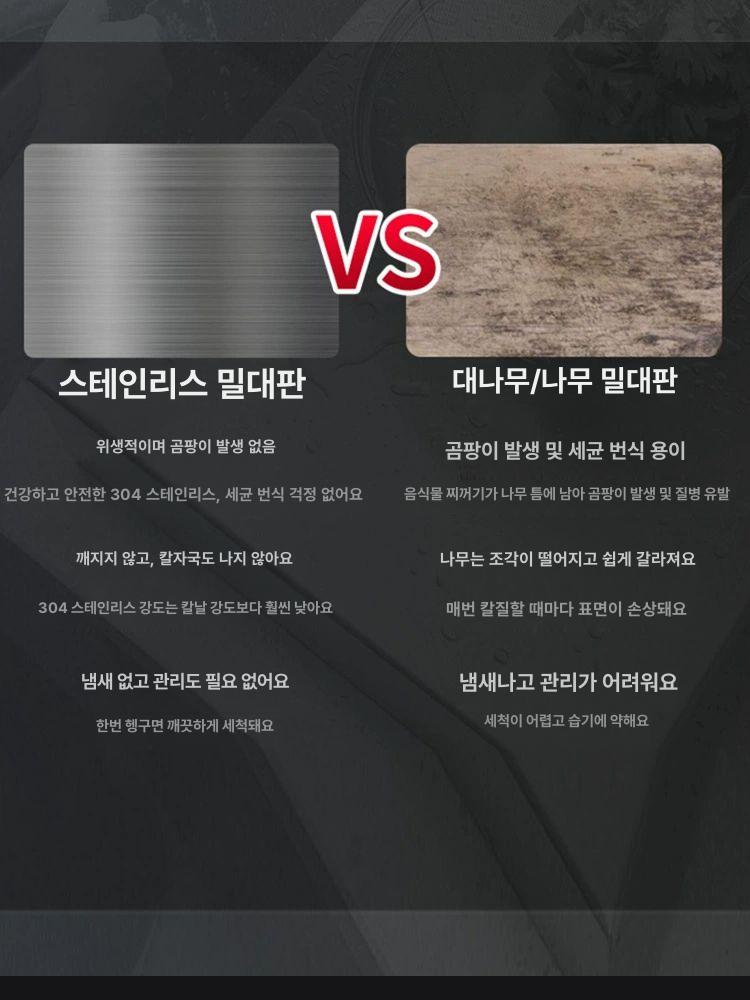 스텐도마 음식 준비 확장 덮개 보조 상판 조리대 주방 도구 스테인리스 조리대확장 미끄럼 - 상세 이미지 4