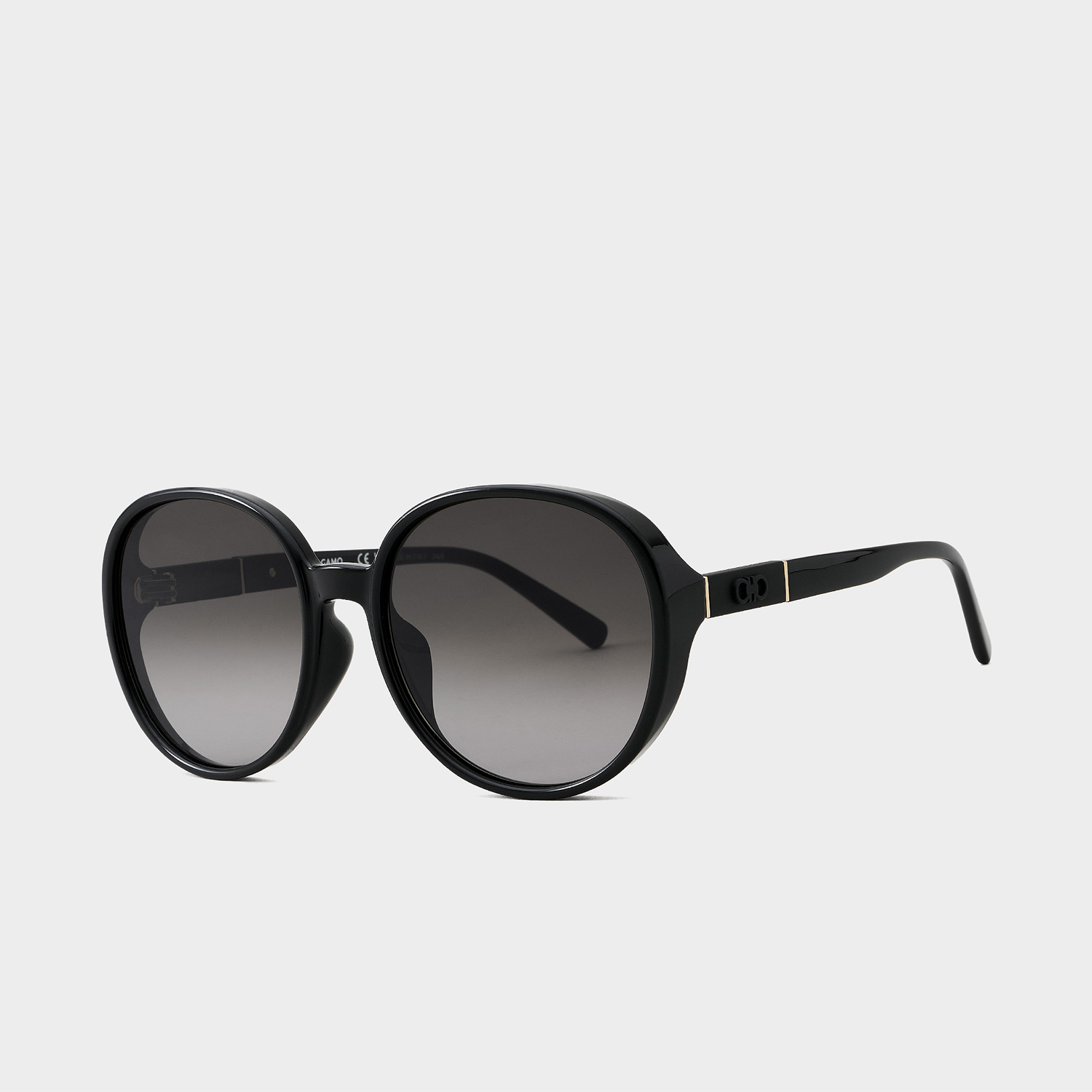 페라가모 선글라스 SF2054SLBK 라운드 오버사이즈 원형 뿔테 명품 FERRAGAMO - 상세 이미지 2