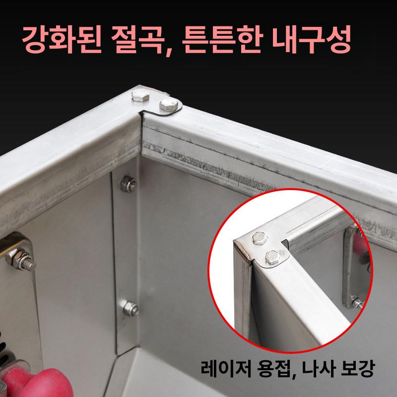 급여기 밥통 스텐 염소사료통 대형 축사 건초 양면 스테인레스 양 농장 여물통 먹이통 먹이 - 상세 이미지 4