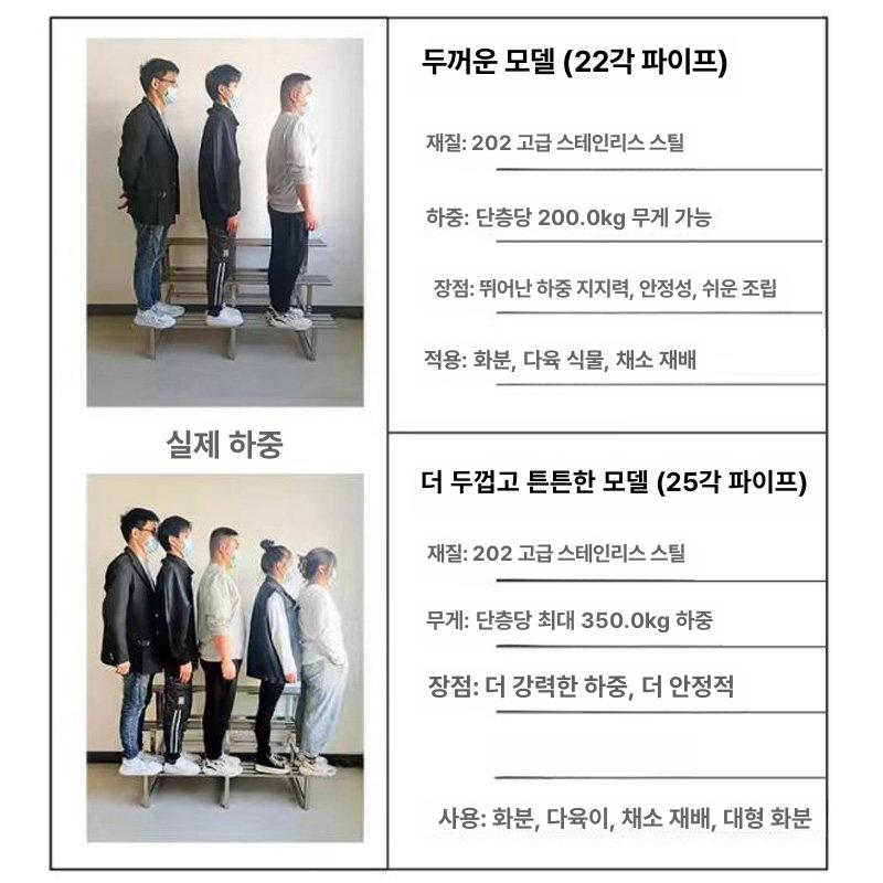 화분 진열대 정리대 야외 받침대 다육이 식물 철제 계단식 화분거치대 거실 스탠드 - 상세 이미지 4