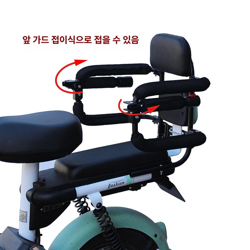 뒷안장 전기 뒷좌석 시트 프레임 접이식 후면 전면 안전 의자 자전거 뒷자석 - 상세 이미지 3