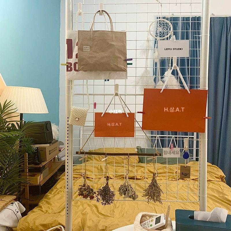 무타공 메쉬 선반 다용도 수납함 주방 행거 소품 공간분리 정리함 무드등 걸이형 철망 - 상세 이미지 5
