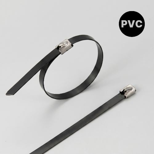 코팅스텐리스케이블타이 SUS304/SUS316 PVC 서스타이 5.6X350mm 100개입 - 상품 이미지