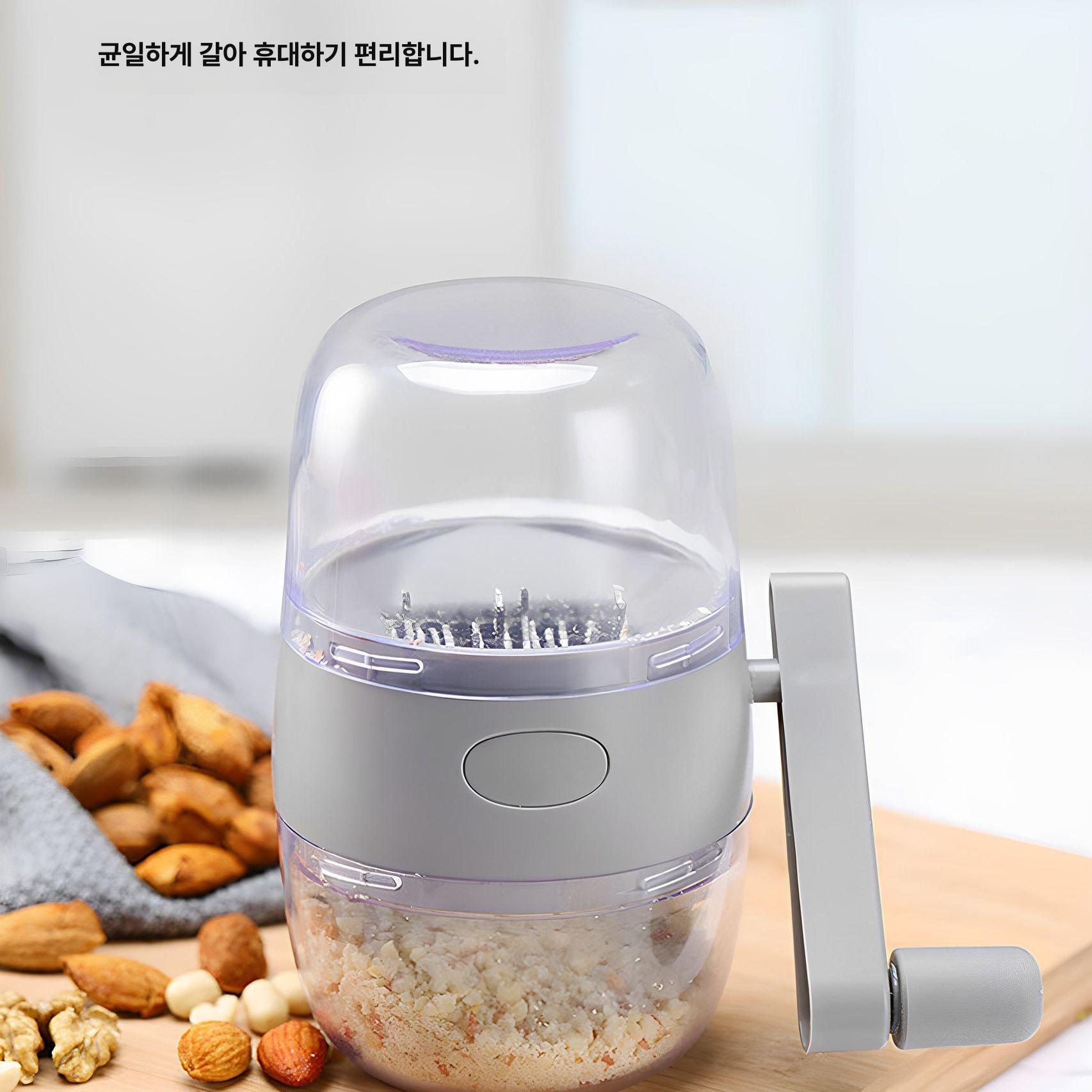 수동 견과류분쇄기 땅콩 호두 마늘 그라인더 아몬드 분말기 믹서 제분기 커터 - 상세 이미지 2
