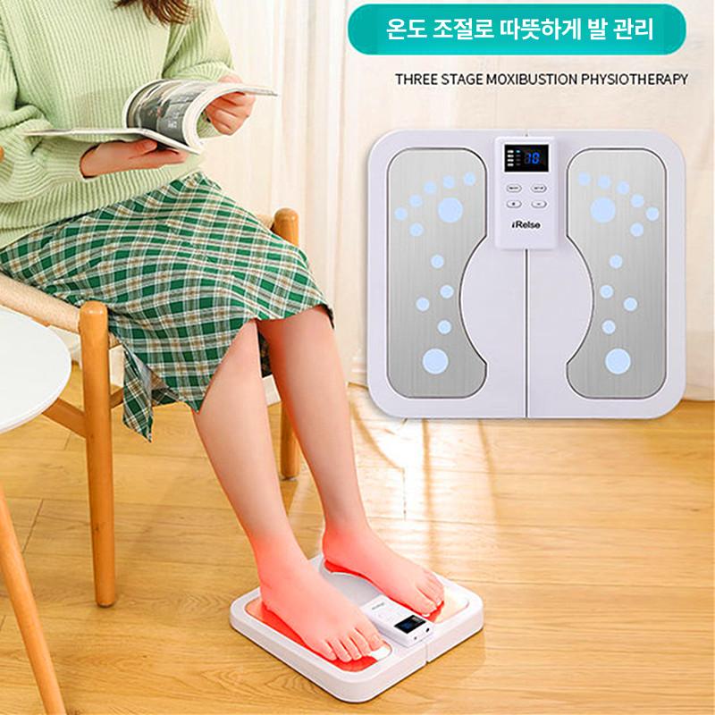 무선 발마사지기 ems 발바닥 전기 마사지 온열 발매트 다리 - 상세 이미지 2